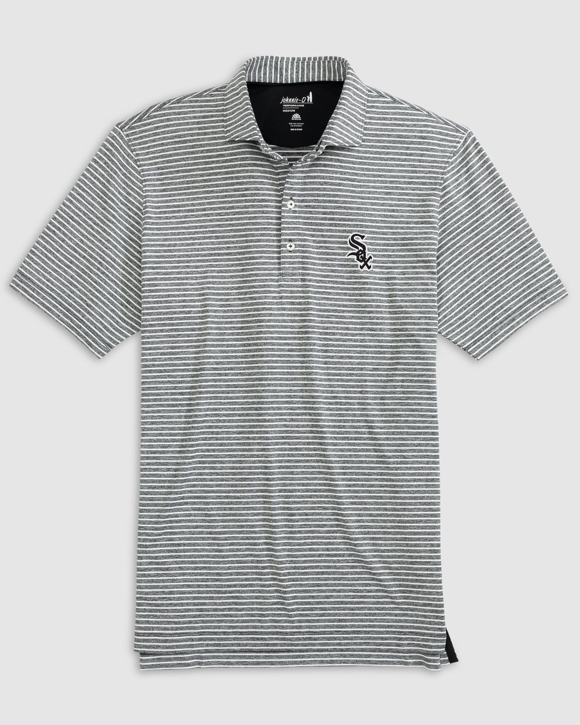 New York Mets Clipperr Striped Jersey Performance Polo Product Image