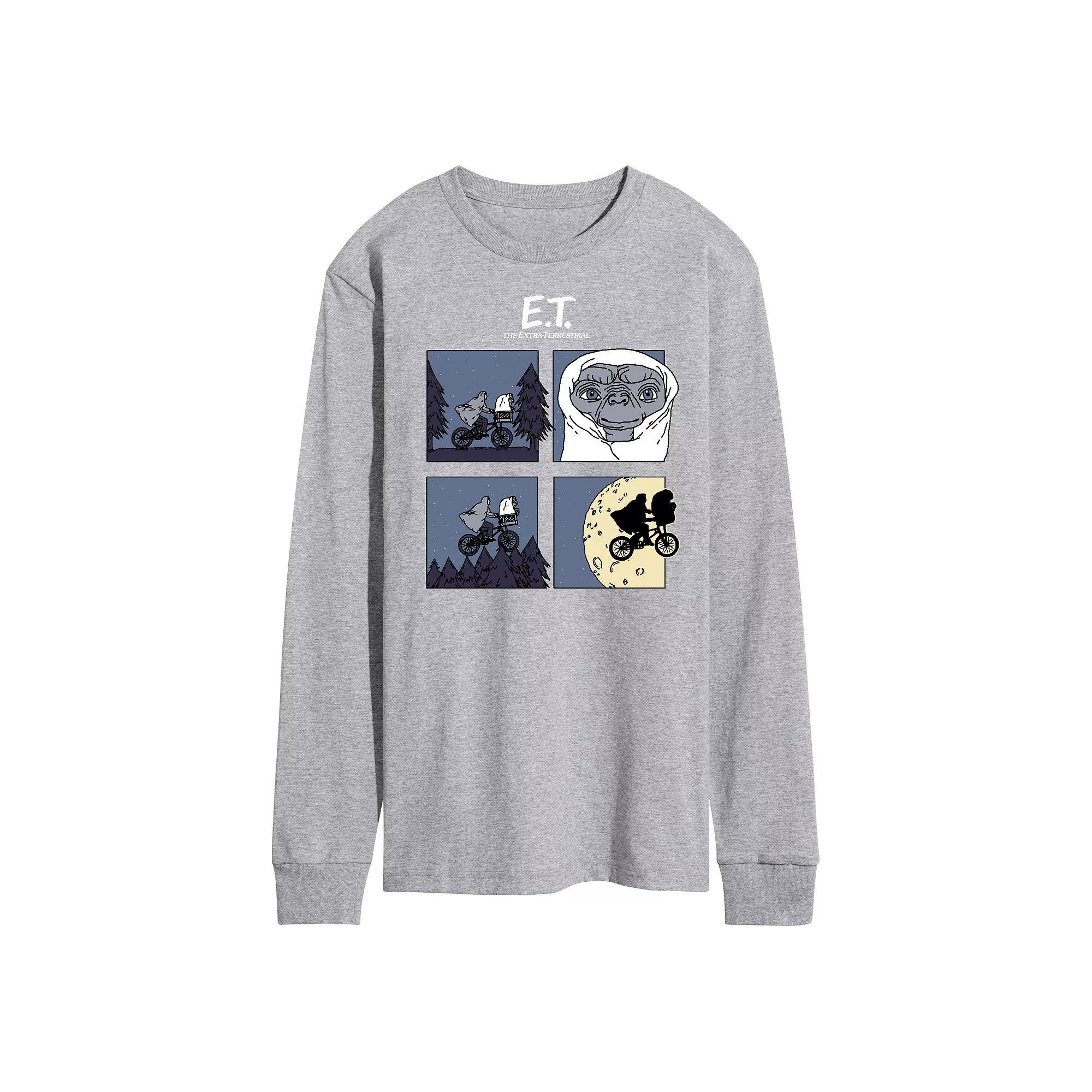 Mens ET Squares Long Sleeve Tee Product Image