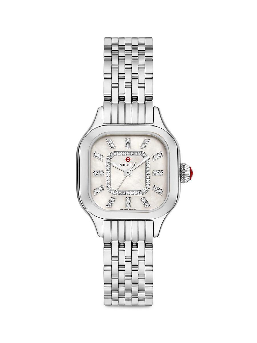 Womens Meggie Stainless Steel & 0.19 TCW Diamond Bracelet Watch/29MM Product Image