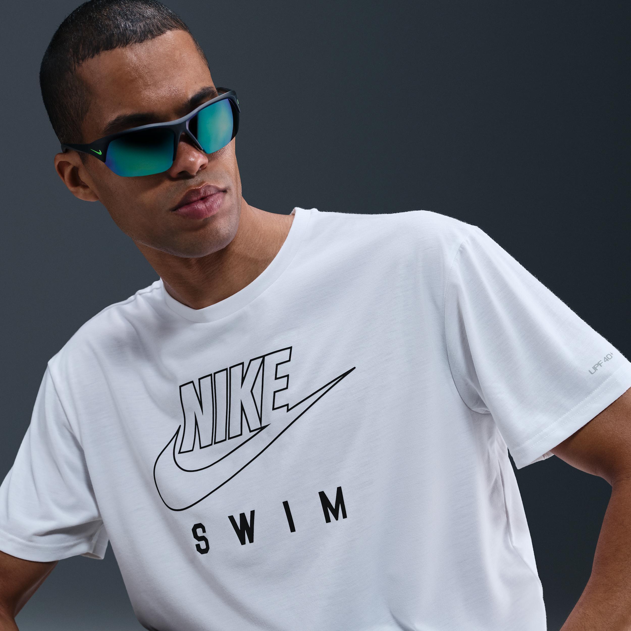Nike Men's Swim Swoosh Hydroguard Short-Sleeve Top Product Image