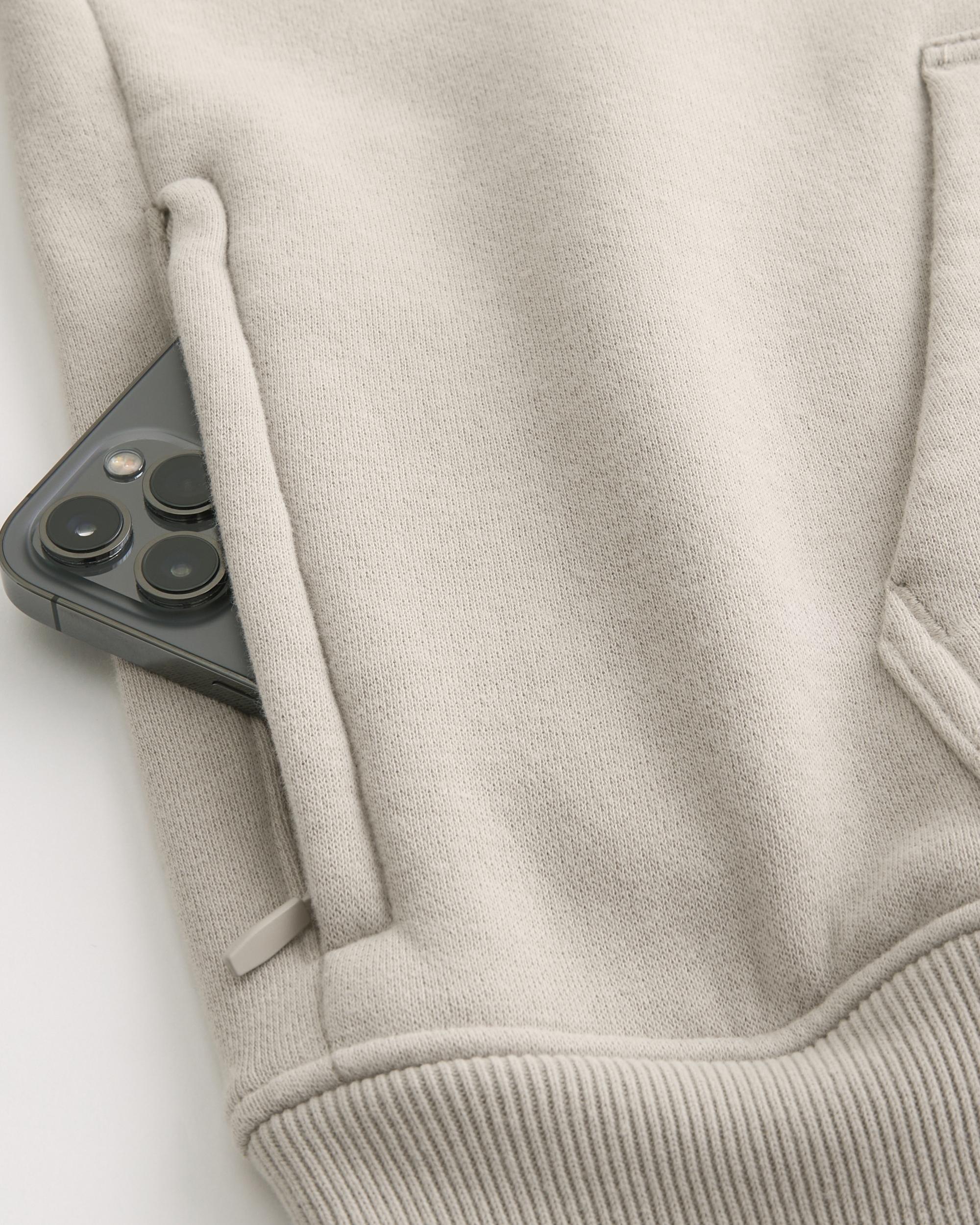 Hollister Feel Good Fleece Boxy Camo Hoodie Product Image