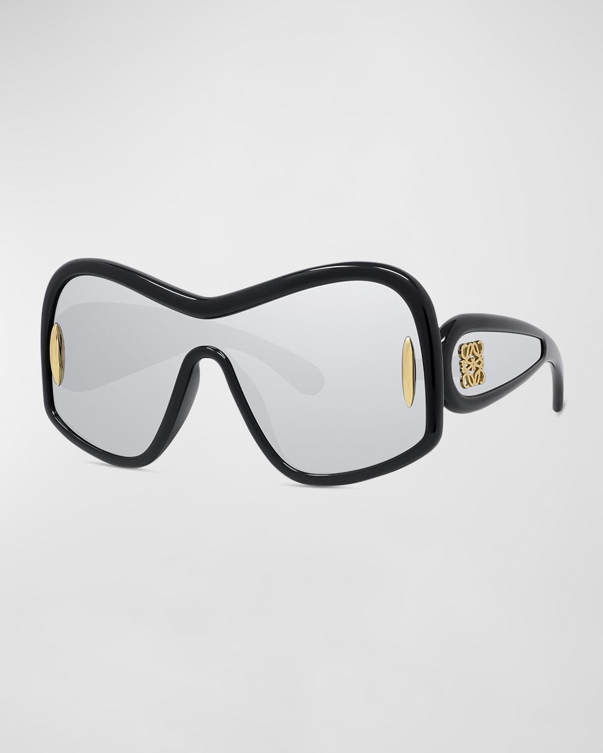 Loewe Anagram Fashion Mirrored Mask Sunglasses Product Image