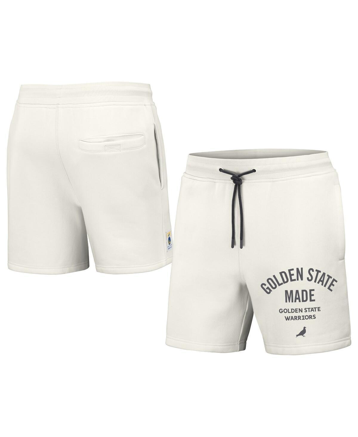 Men's NBA x Staple Cream Golden State Warriors Heavyweight Fleece Shorts, Size: 2XL, Beige Product Image