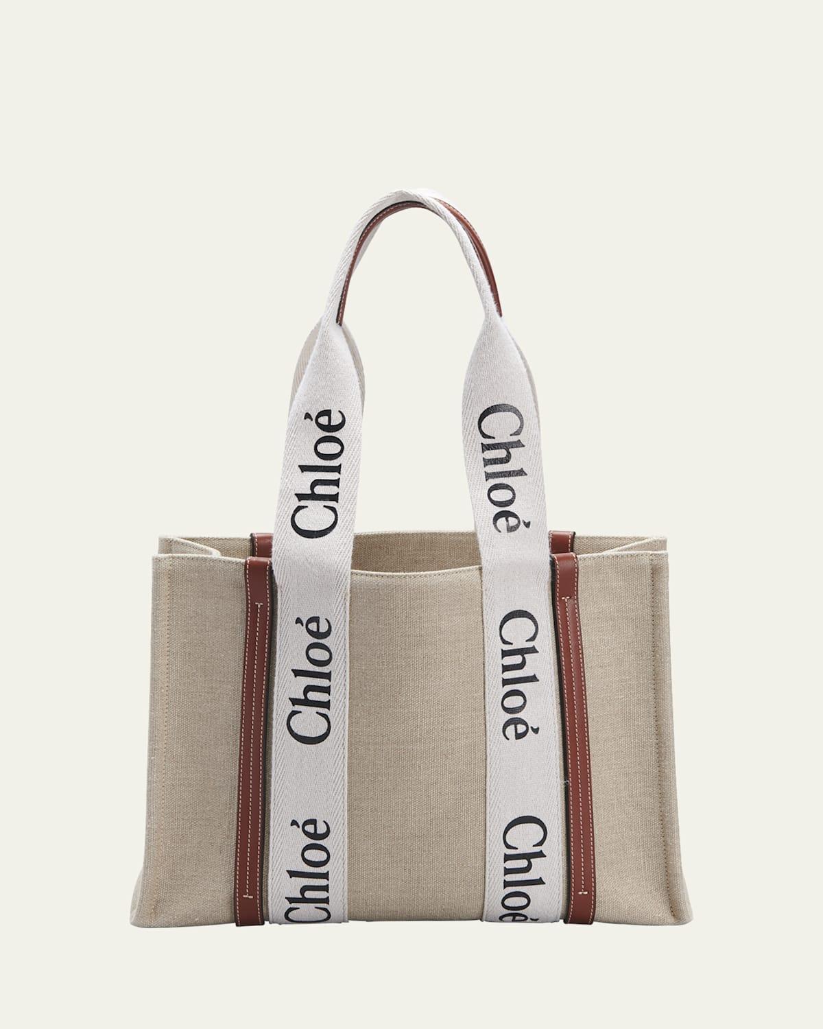 Woody Medium Tote Bag in Linen Product Image