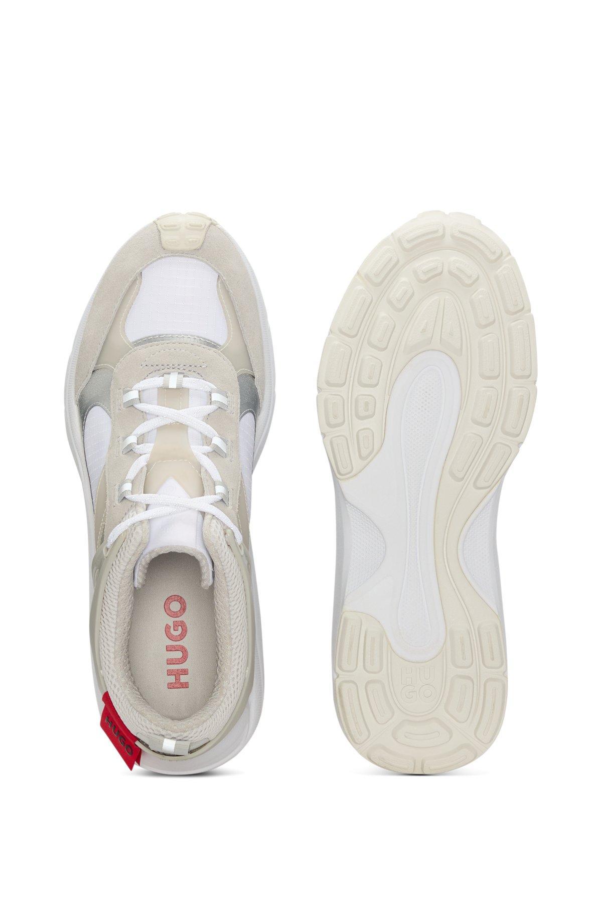 Running trainers with suede and mesh Product Image