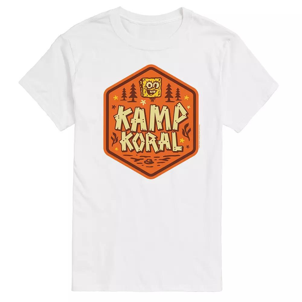 Mens SpongeBob SquarePant Kamp Koral Graphic Tee Product Image