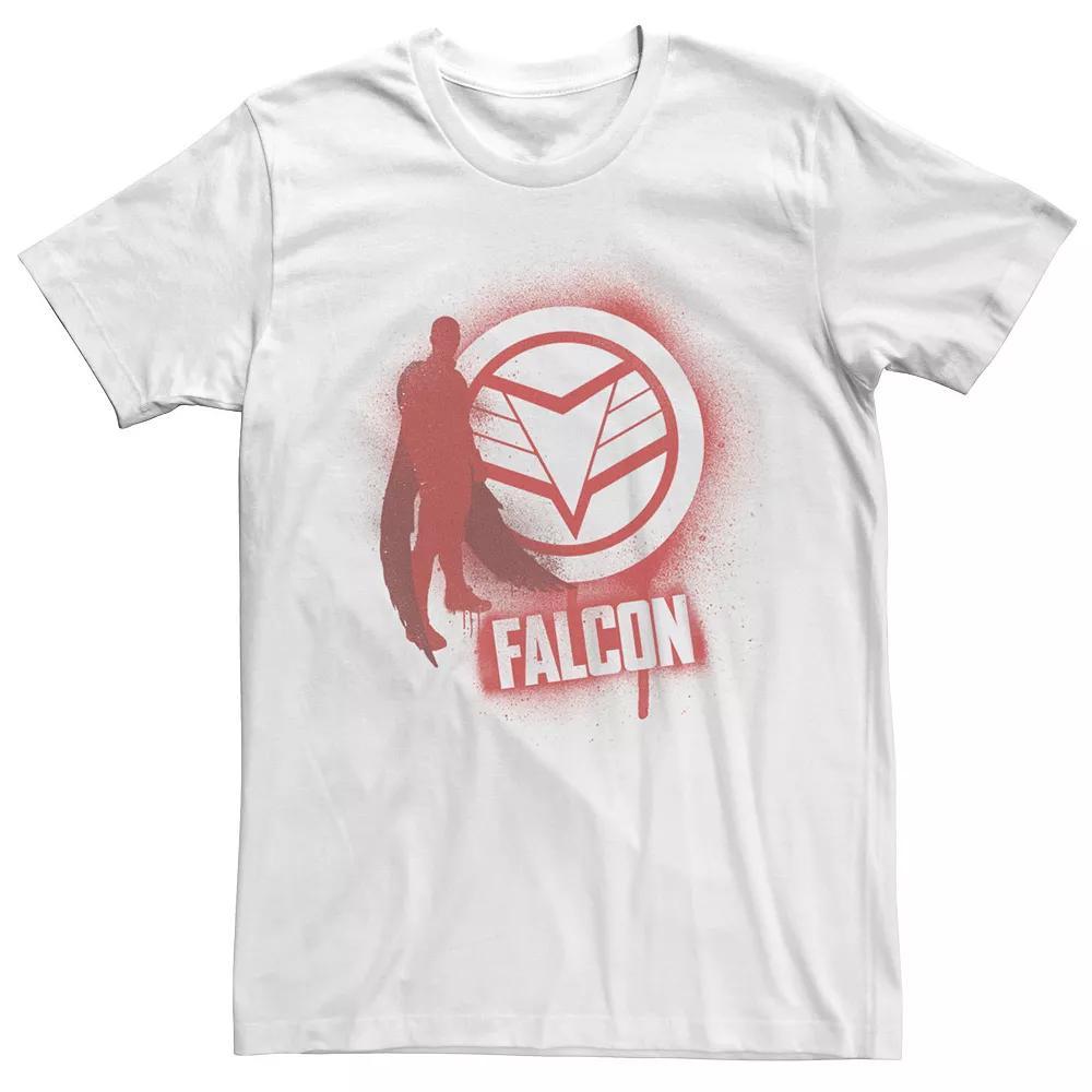 Men's Marvel Falcon And The Winter Soldier Circle Spray Paint Tee, Size: Medium, White Product Image