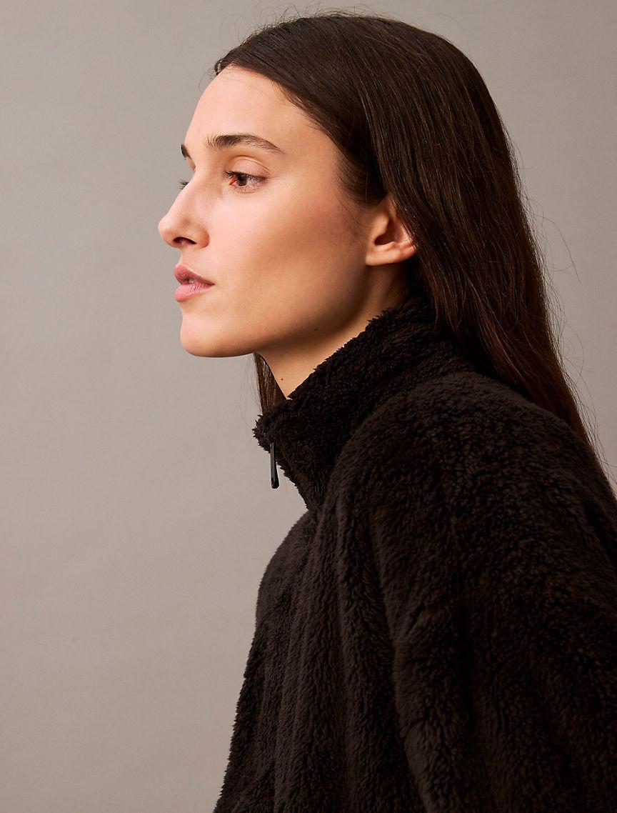 Calvin Klein Women's Sherpa Jacket - Black - S Product Image