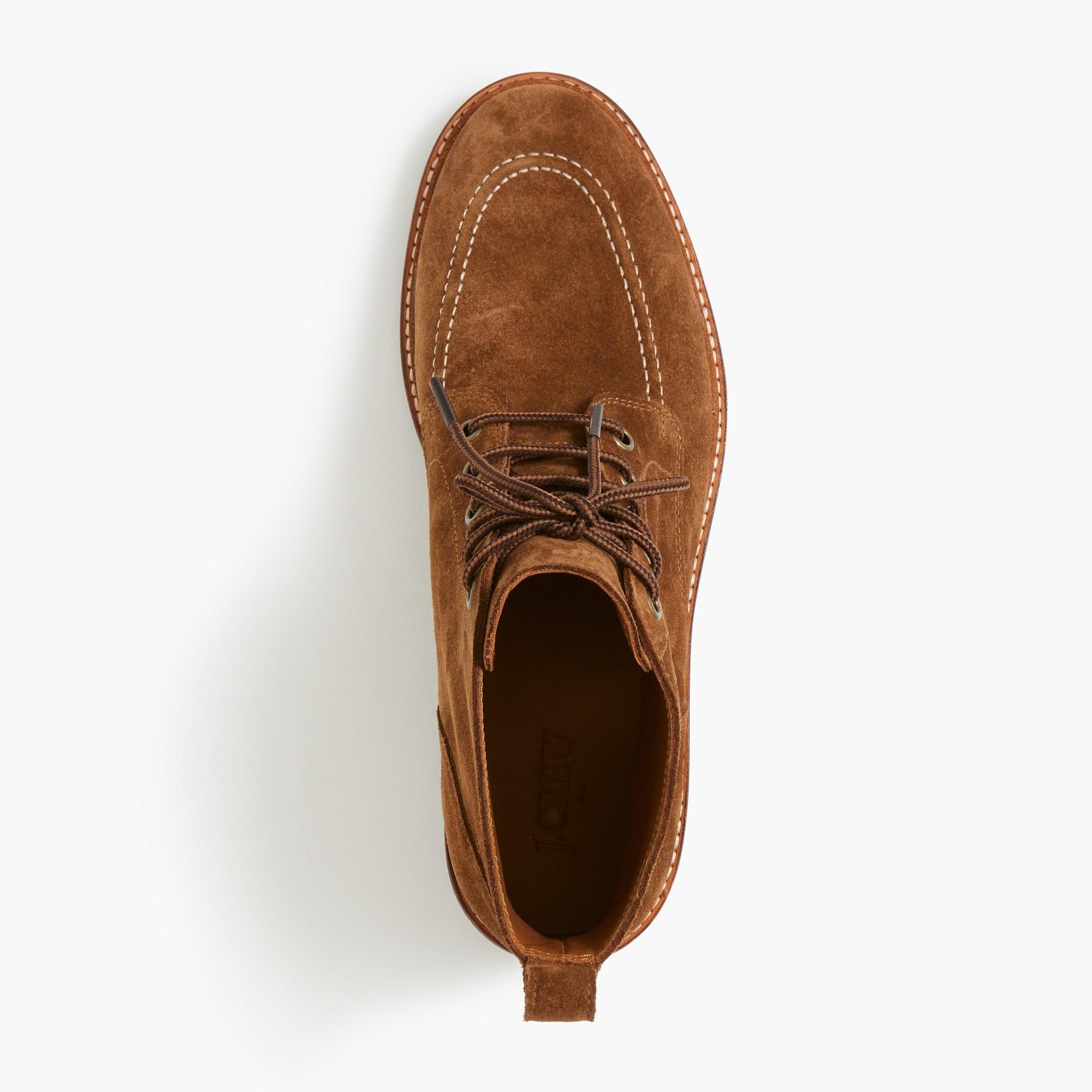 Suede lace-up boots Product Image