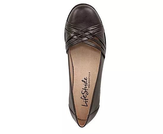 LifeStride Catalina Womens Loafers Brown Product Image