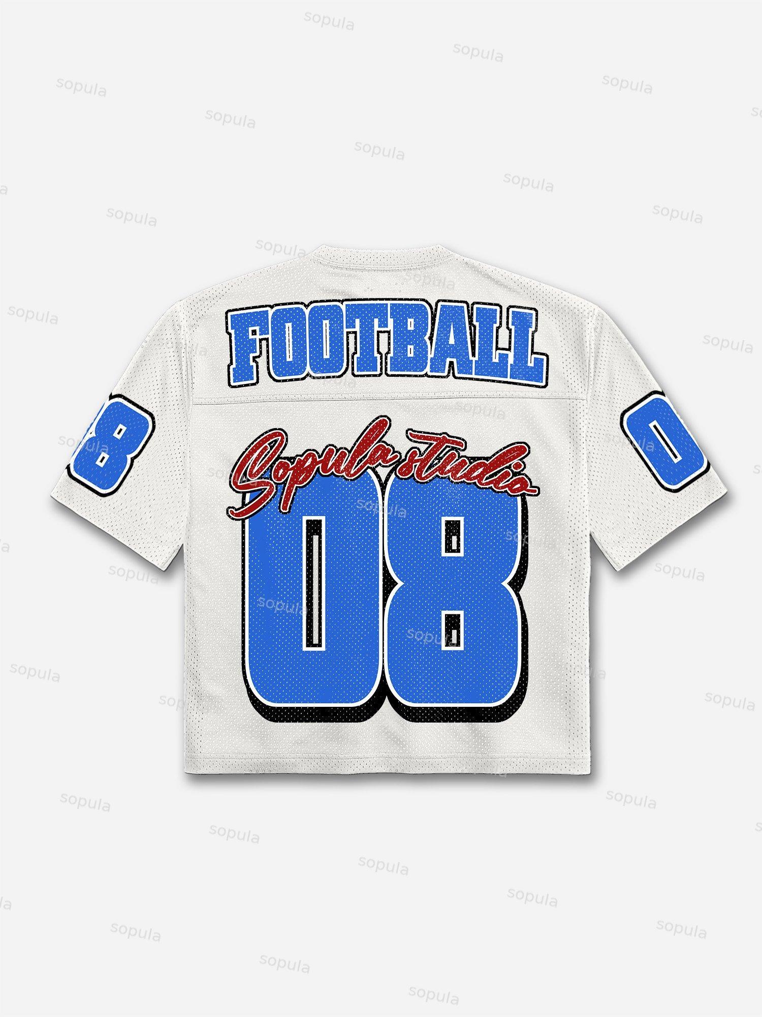 Football No.08 Print
Football Jersey T-shirt Product Image