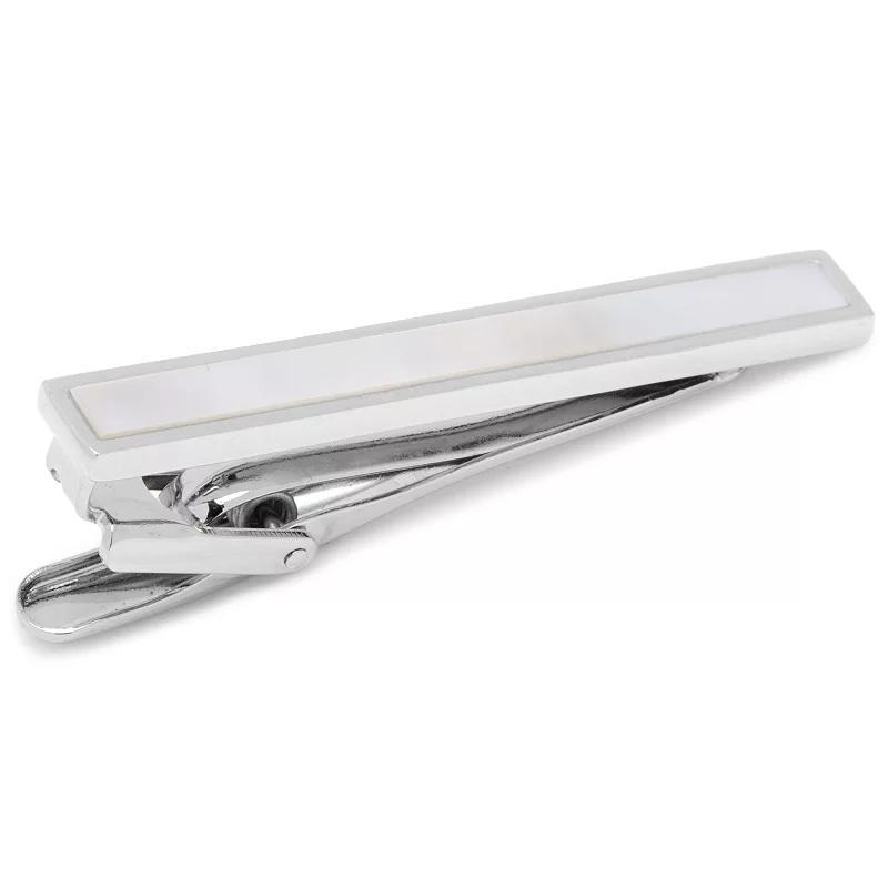 Men's Cuff Links, Inc. Mother-of-Pearl Inlay Tie Clip, White Product Image