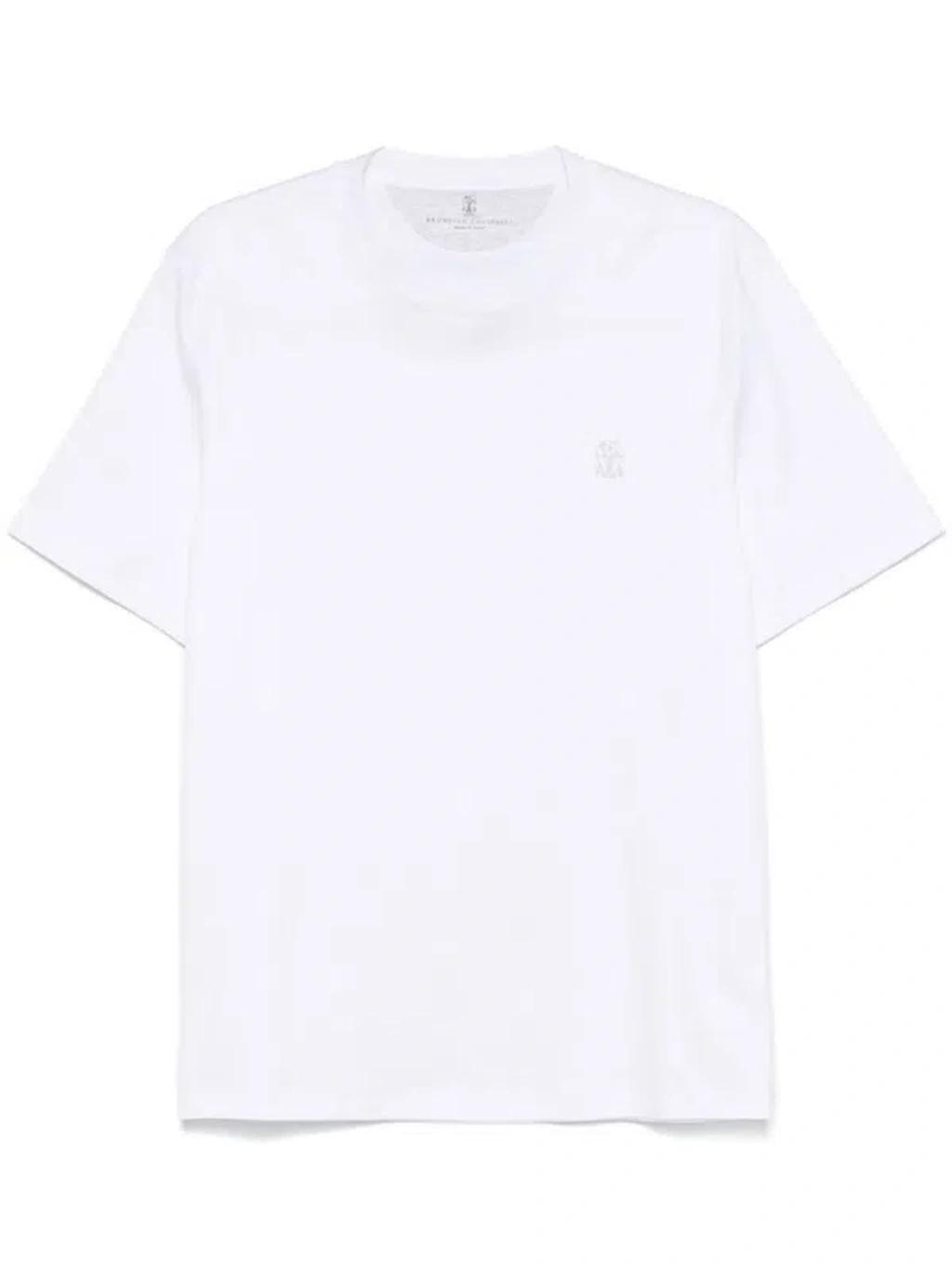 BRUNELLO CUCINELLI Cotton Crew Neck T-shirt In White Product Image