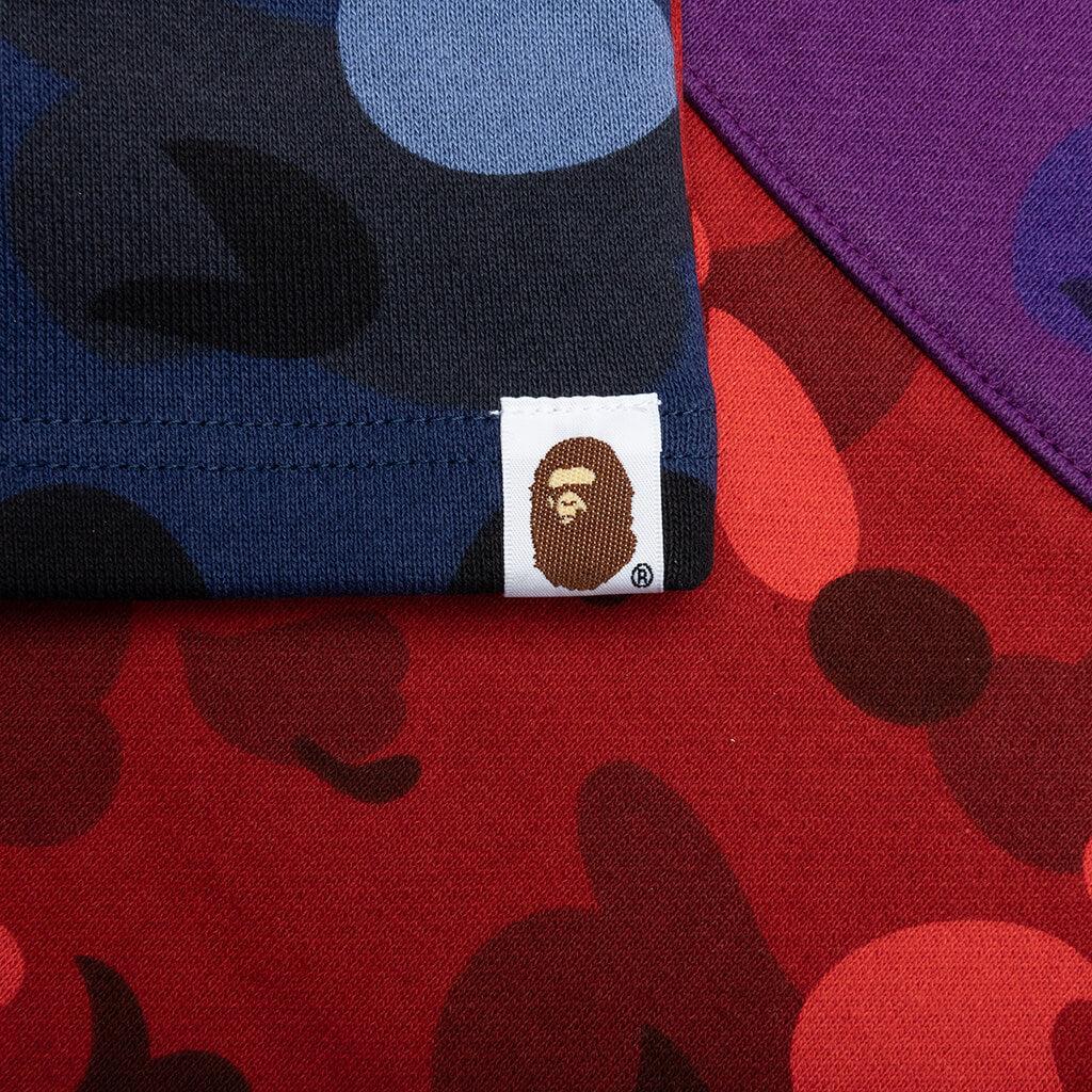 Crazy Camo Shark Sweat Shorts - Navy Male Product Image