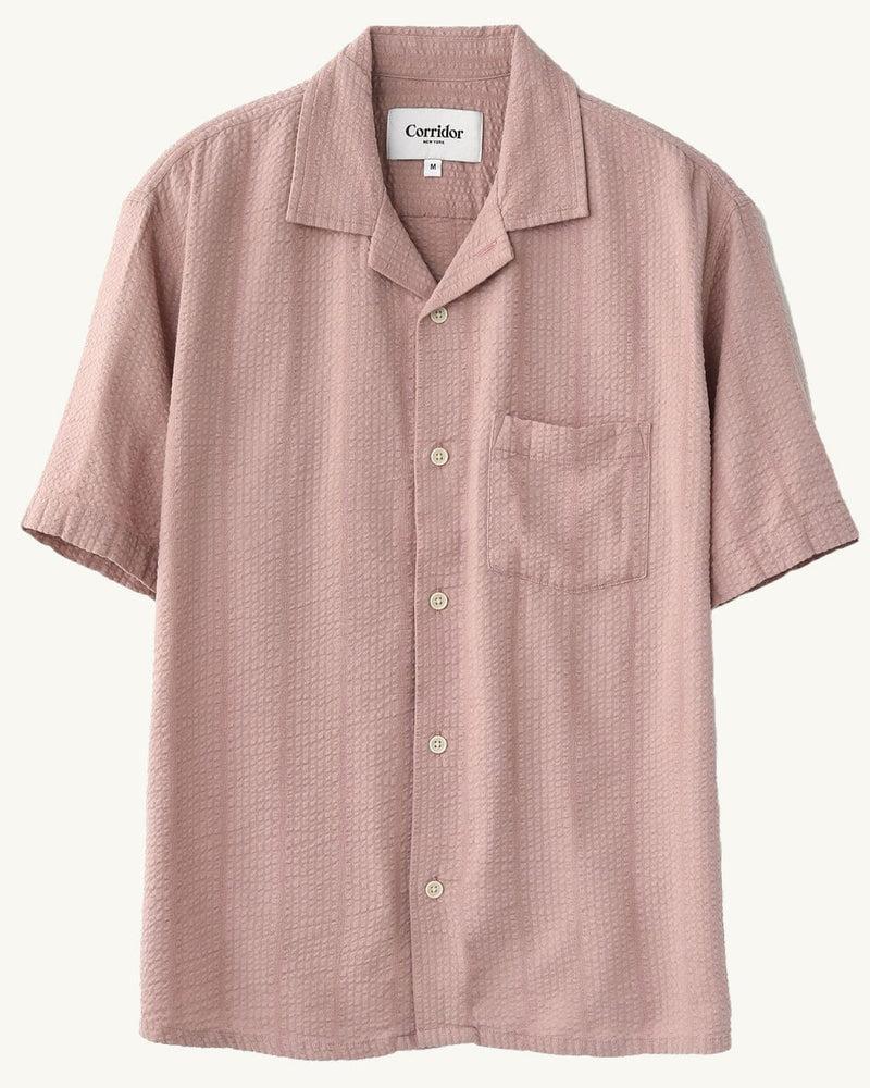 Striped Seersucker SS - Indigo Product Image