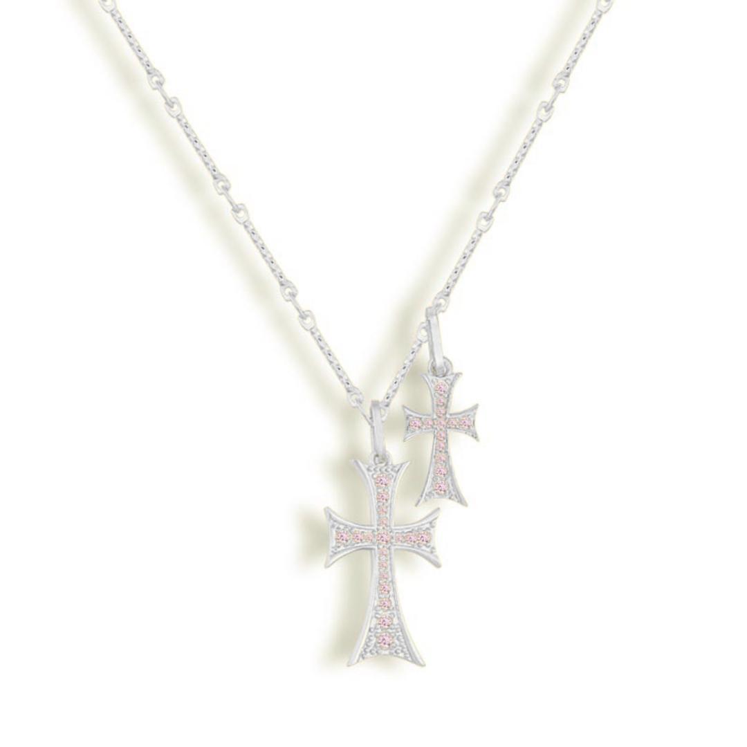 Double Cross Me Necklace Product Image