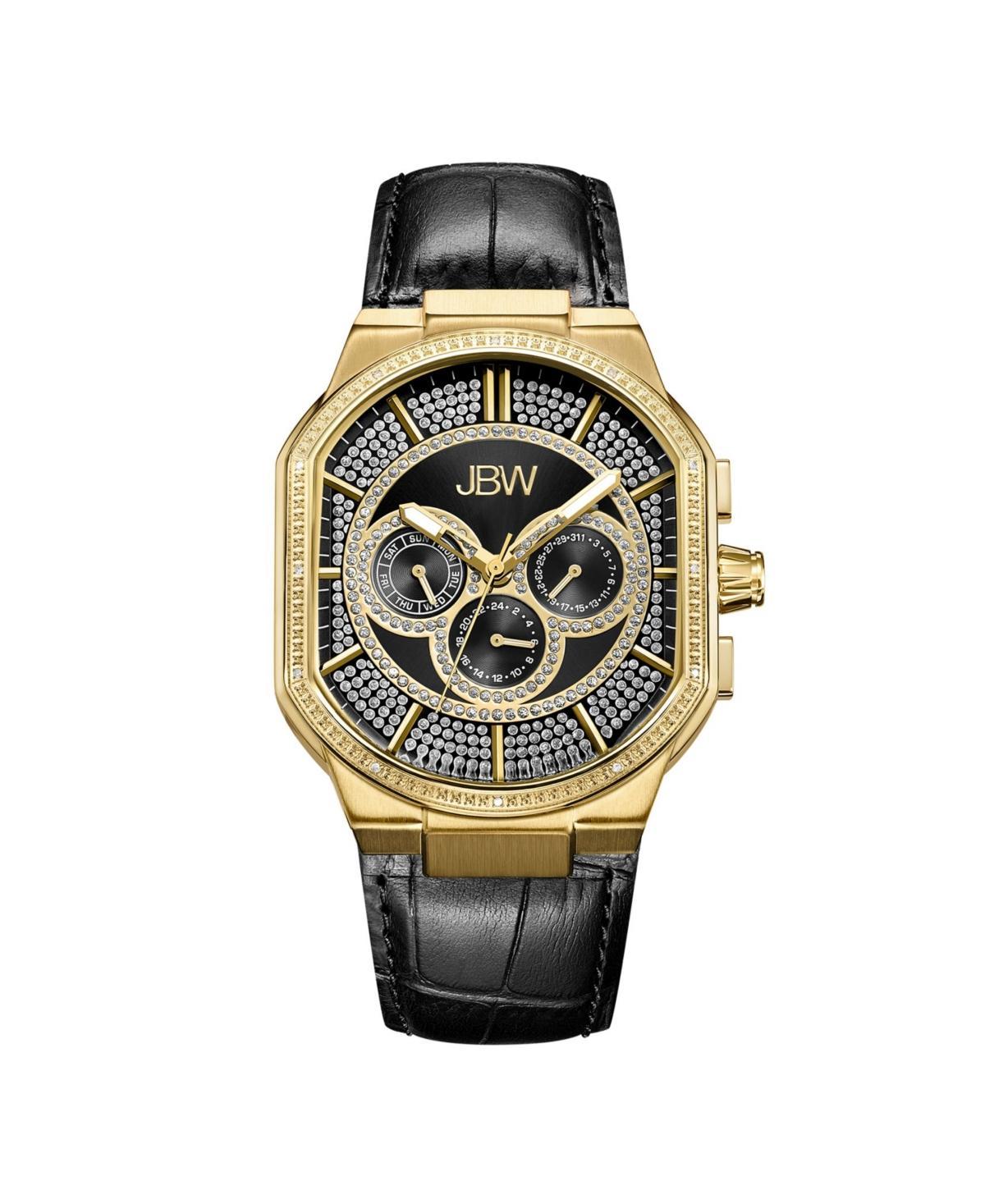 Jbw Mens Orion Diamond (1/8 ct.t.w.) 18k Gold Plated Stainless Steel Watch Product Image