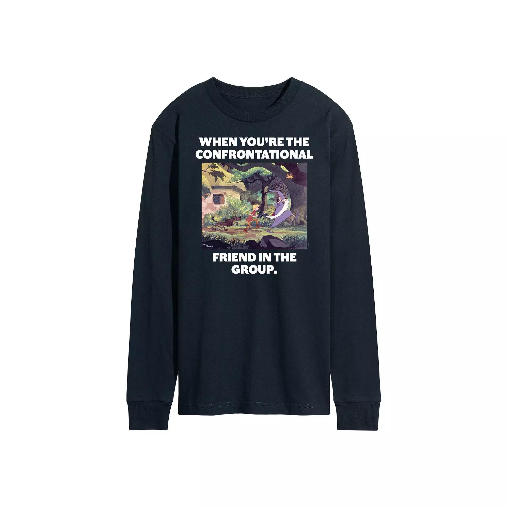 Disneys The Sword And The Stone Mens Long Sleeve Graphic Tee Blue Product Image