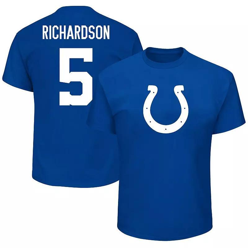 Men's Fanatics Branded Anthony Richardson Royal Indianapolis Colts Big & Tall Player Name & Number T-Shirt, Size: XLT, Blue Product Image