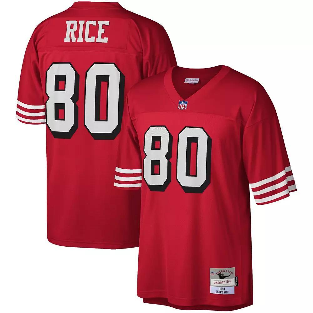 Men's Mitchell & Ness Jerry Rice Scarlet San Francisco 49ers 1994 Legacy Replica Jersey, Size: 4XL, Red Product Image