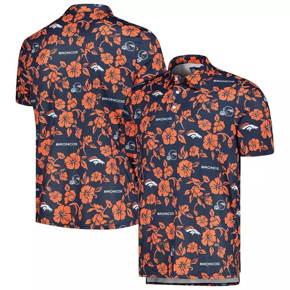 Men's Reyn Spooner Navy Denver Broncos Pua Performance Polo, Size: Medium, Blue Product Image