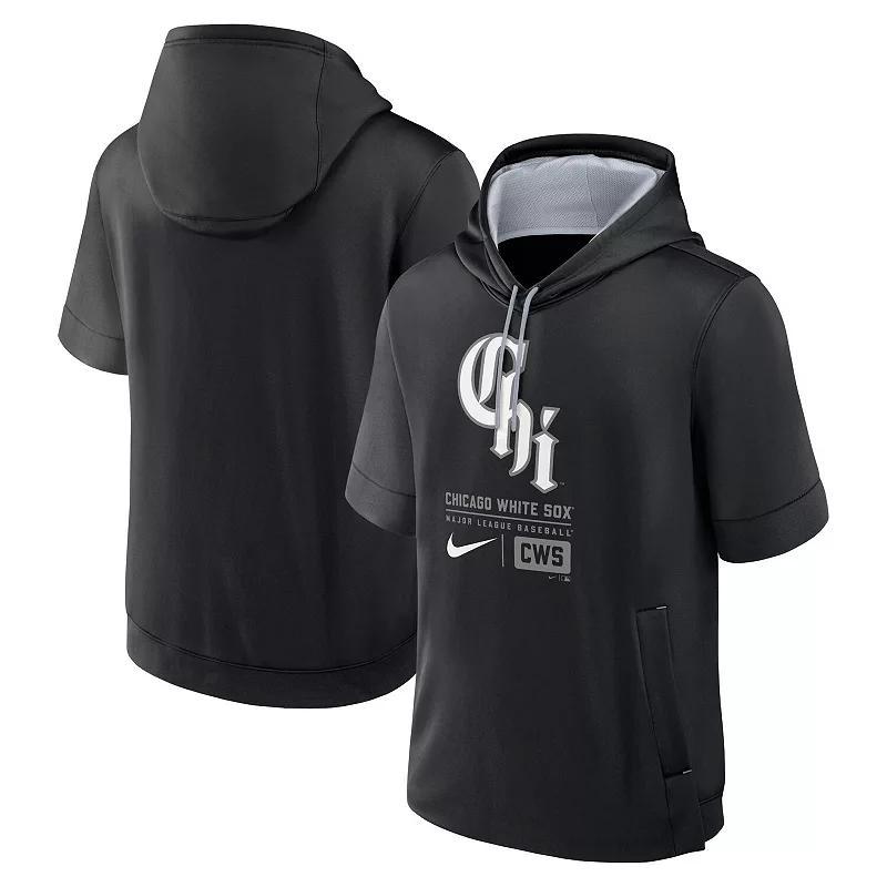 Men's Nike Black Chicago White Sox Tri Code Lockup Short Sleeve Pullover Hoodie, Size: 2XL Product Image
