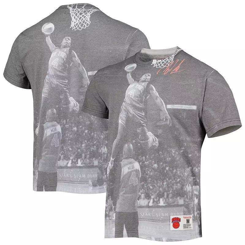 Men's Mitchell & Ness Nate Robinson Heather Gray New York Knicks Above The Rim T-Shirt, Size: 2XL, Grey Product Image