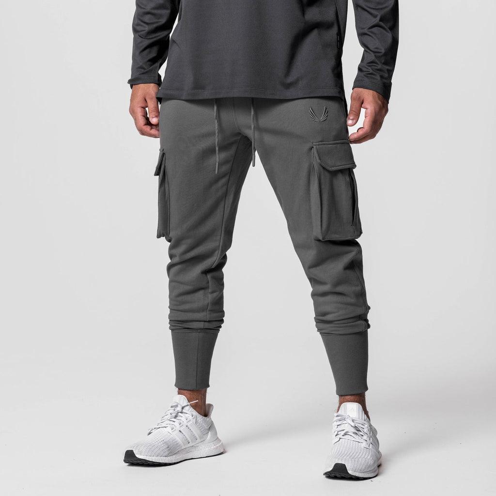 0654. Tech-Terry™ Cargo High Rib Jogger - Space Grey Product Image
