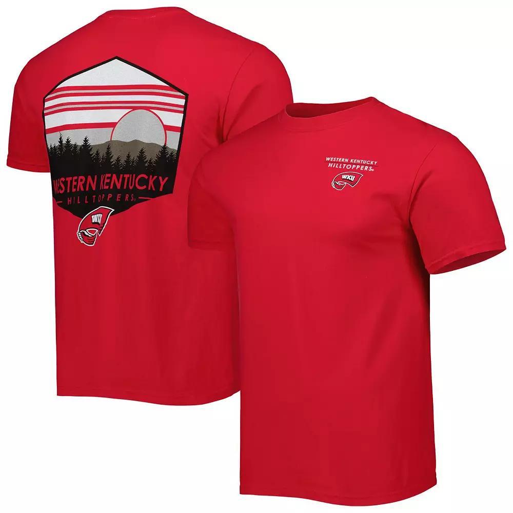 Mens Red Western Kentucky Hilltoppers Landscape Shield T-Shirt Product Image