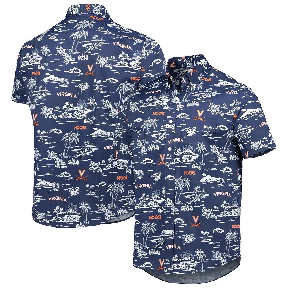 Men's Reyn Spooner Navy Virginia Cavaliers Classic Button-Down Shirt, Size: 2XL, Blue Product Image