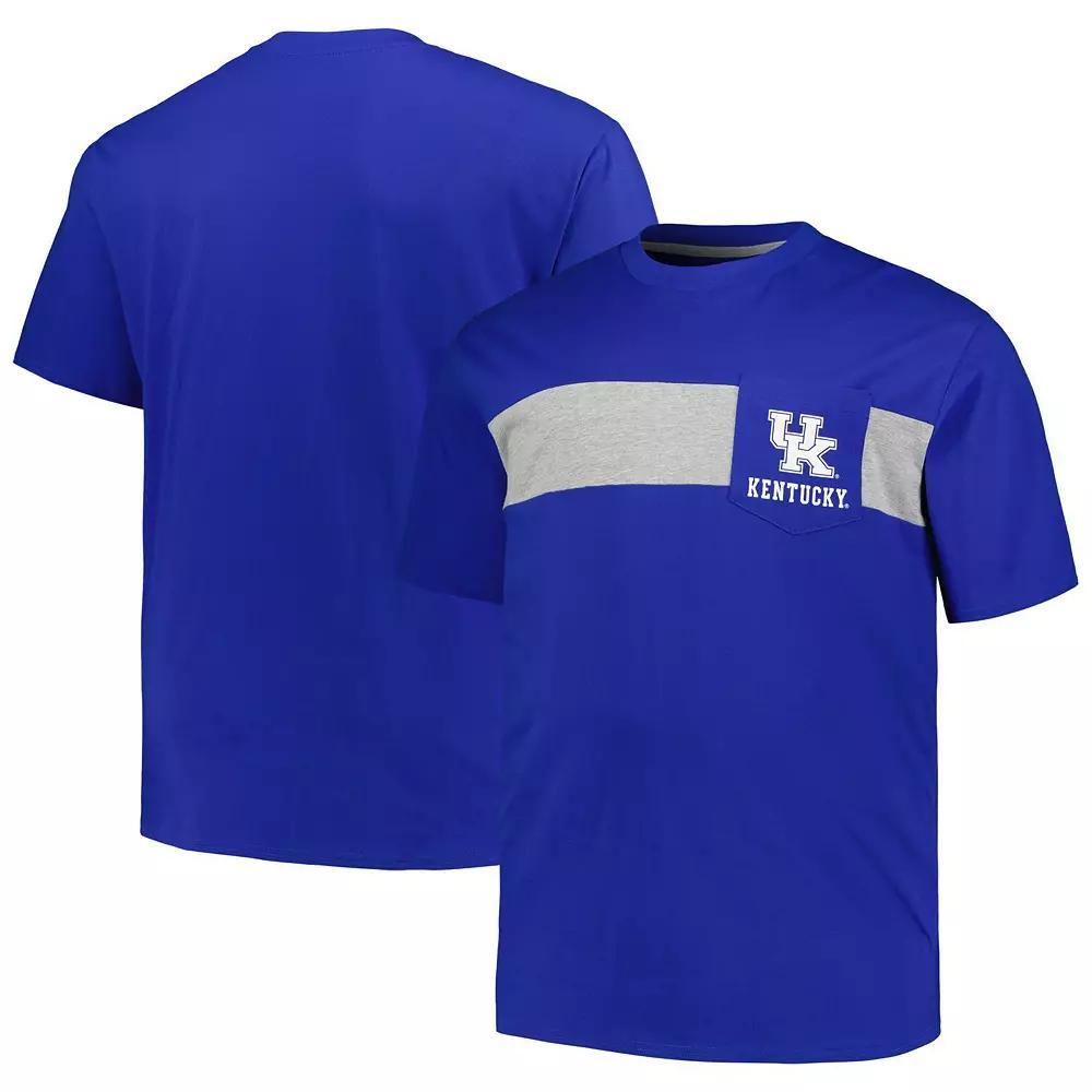 Men's Profile Royal Kentucky Wildcats Big & Tall Color Stripe T-Shirt, Size: 4XB, Blue Product Image