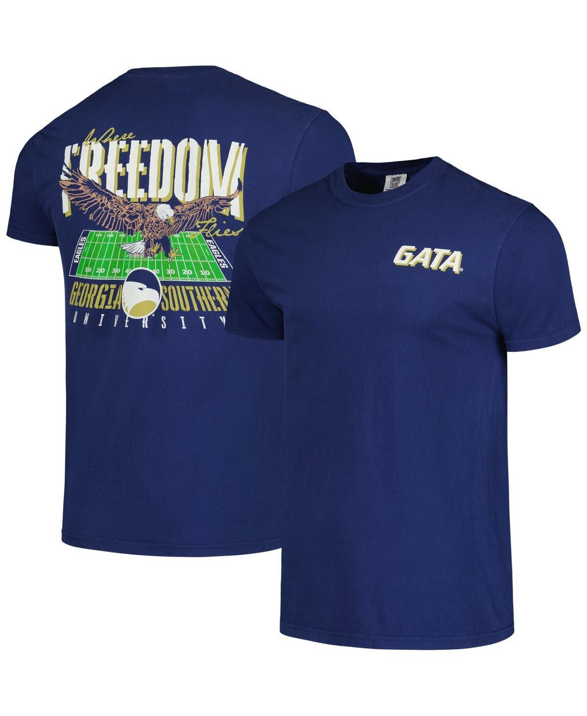 Men's Navy Georgia Southern Eagles Hyperlocal Comfort Colors T-Shirt, Size: Large, Gsu Blue Product Image