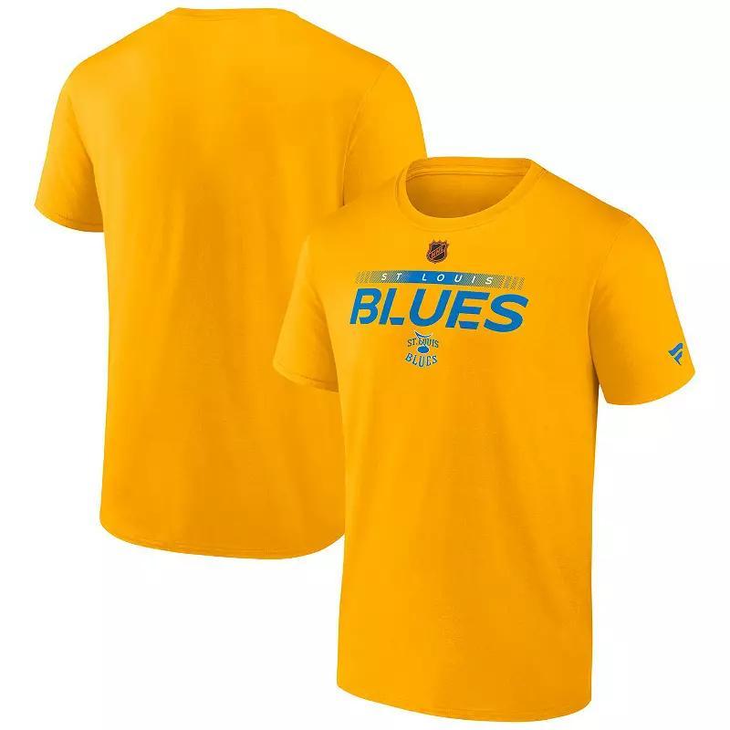 Men's Fanatics Branded Yellow St. Louis Blues Special Edition 2.0 Authentic Pro T-Shirt, Size: Medium Product Image