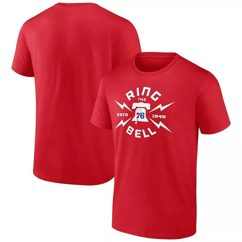 Men's Fanatics Branded Red Philadelphia 76ers Hometown Originals Huddle T-Shirt, Size: Medium, 76r Red Product Image