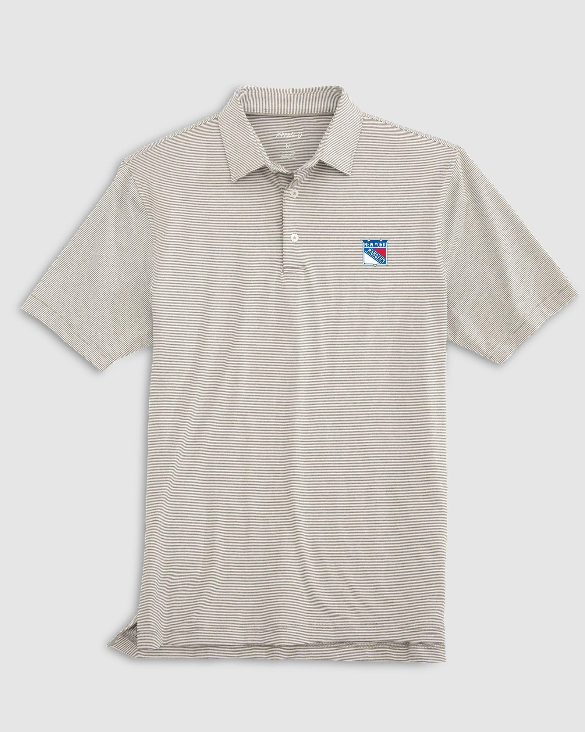New York Rangers Lyndonn Striped Jersey Performance Polo Product Image