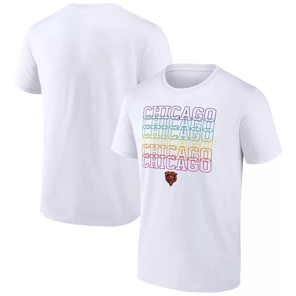Men's Fanatics Branded White Chicago Bears City Pride Logo T-Shirt, Size: 3XL Product Image