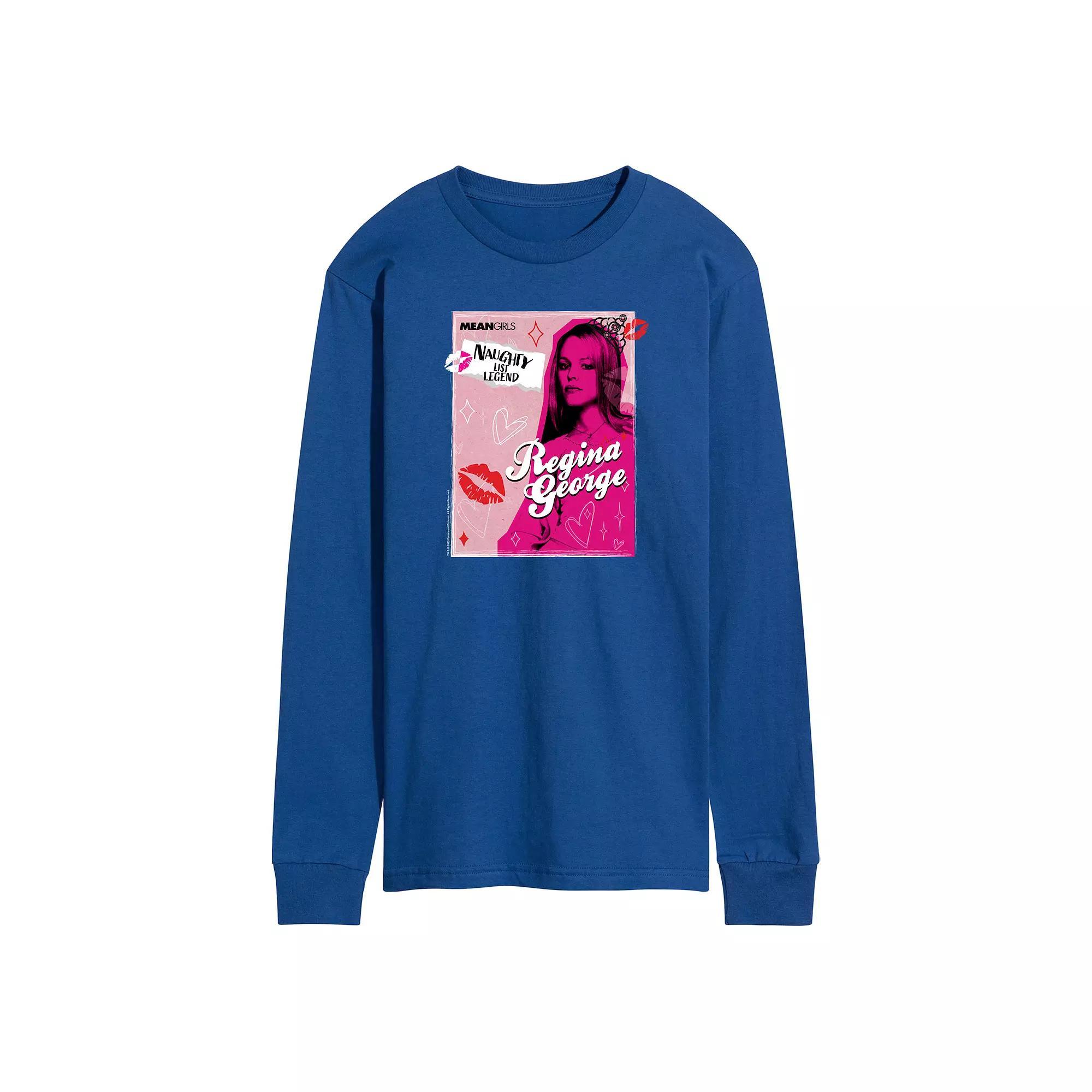 Mens Mean Girls Regina George Naughty List Long Sleeve Graphic Tee Product Image