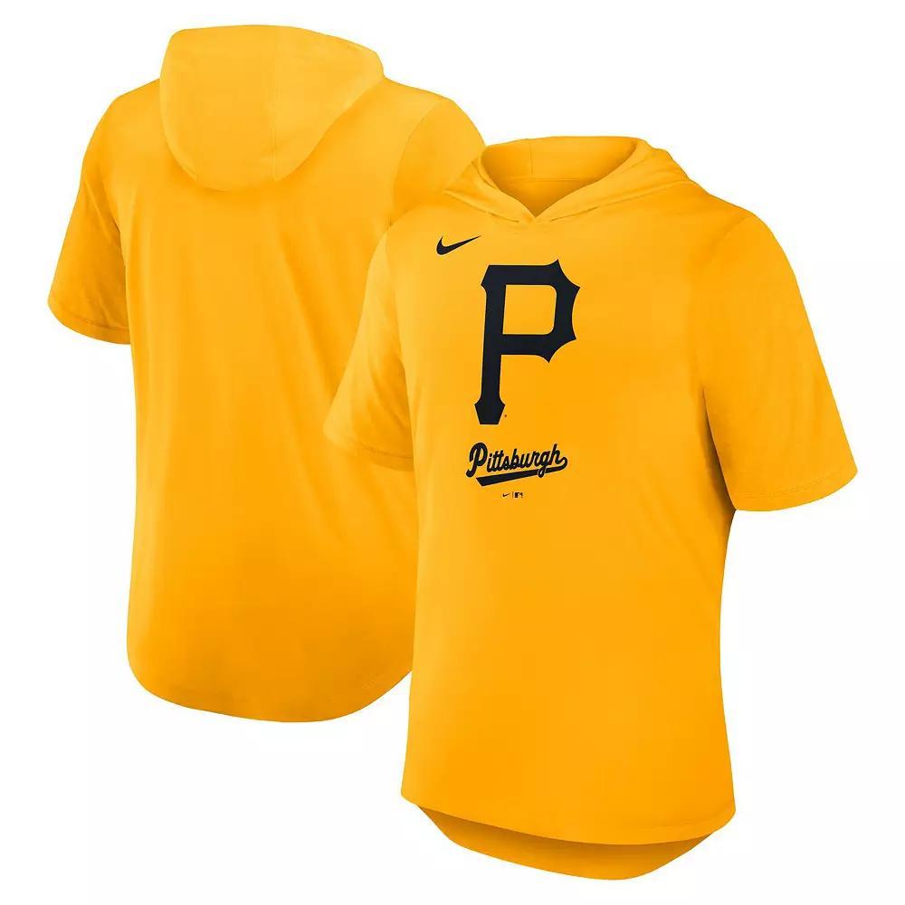 Men's Nike Gold Pittsburgh Pirates Tri-Blend Hoodie T-Shirt, Size: XL Product Image