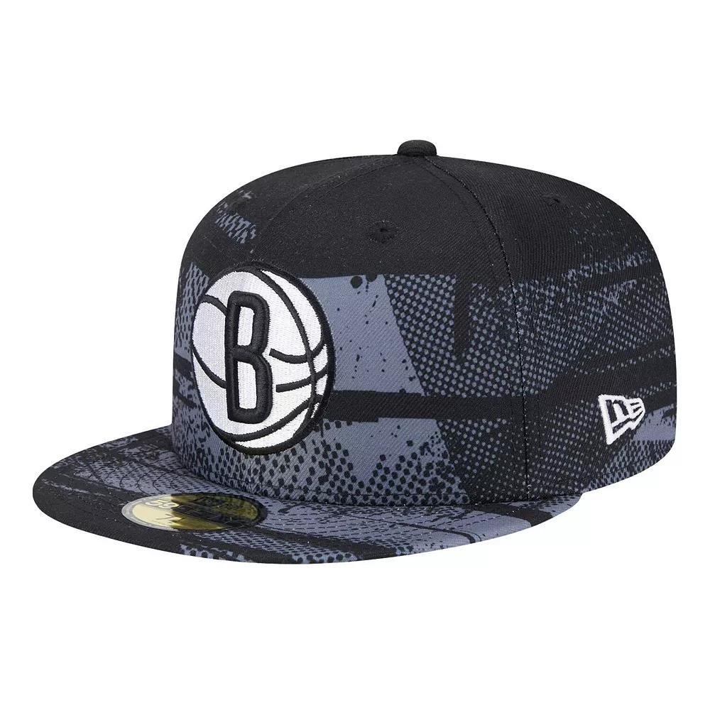Men's New Era Black Brooklyn Nets Tip-Off 59FIFTY Fitted Hat, Size: 7 1/4 Product Image