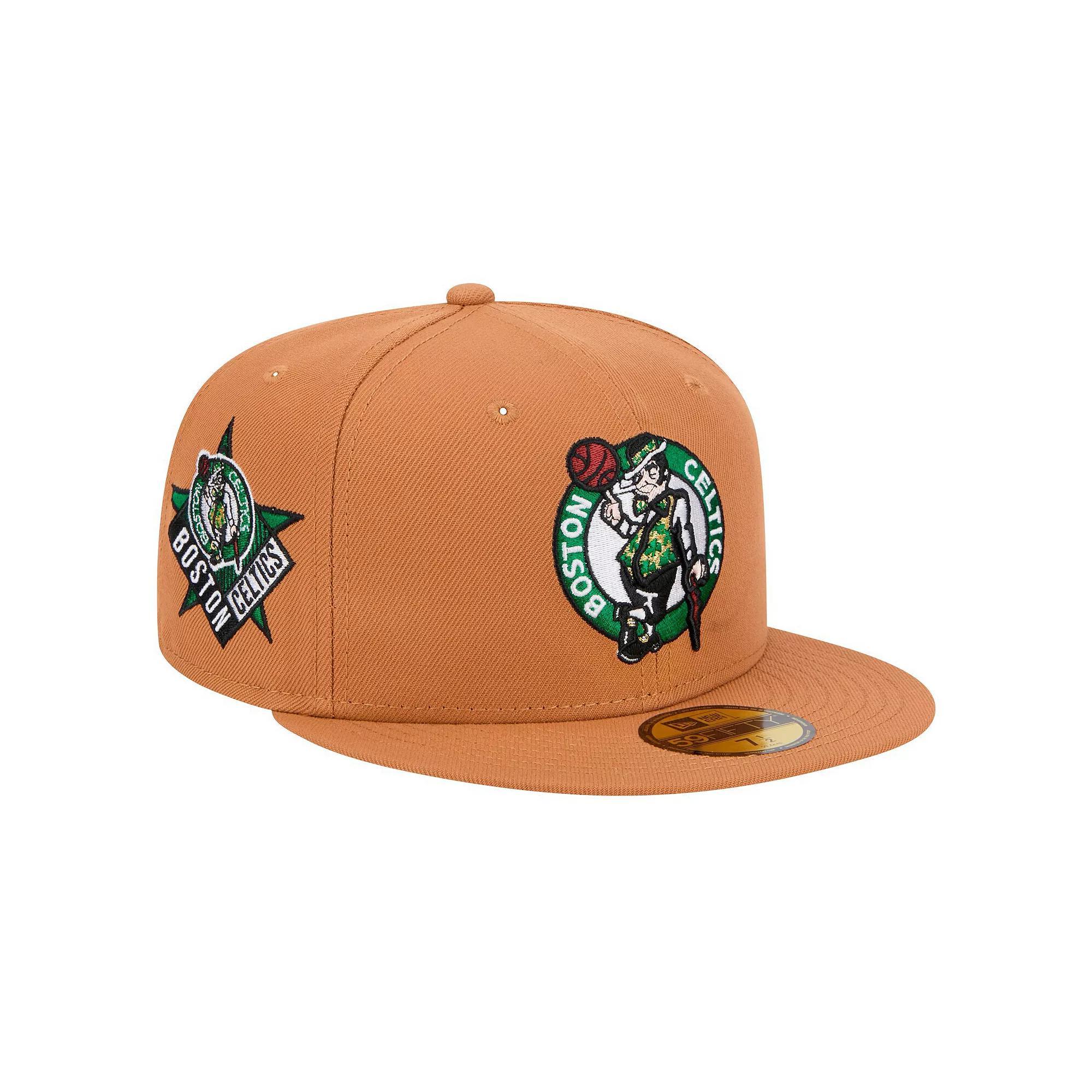 Men's New Era Tan Boston Celtics Color Pack 59FIFTY Fitted Hat, Size: 6 7/8, Team Product Image