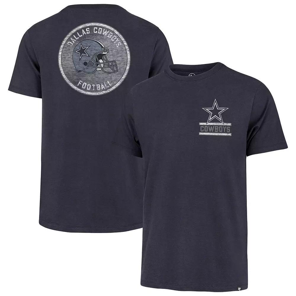 Men's '47 Navy Dallas Cowboys Open Field Franklin T-Shirt, Size: Small, Blue Product Image