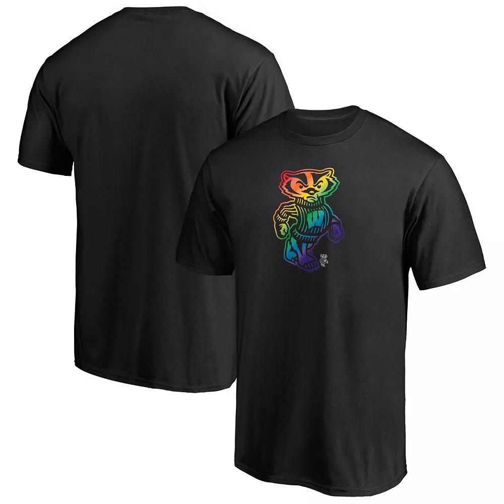 Men's Fanatics Branded Black Wisconsin Badgers Team Pride Logo T-Shirt, Size: XL Product Image