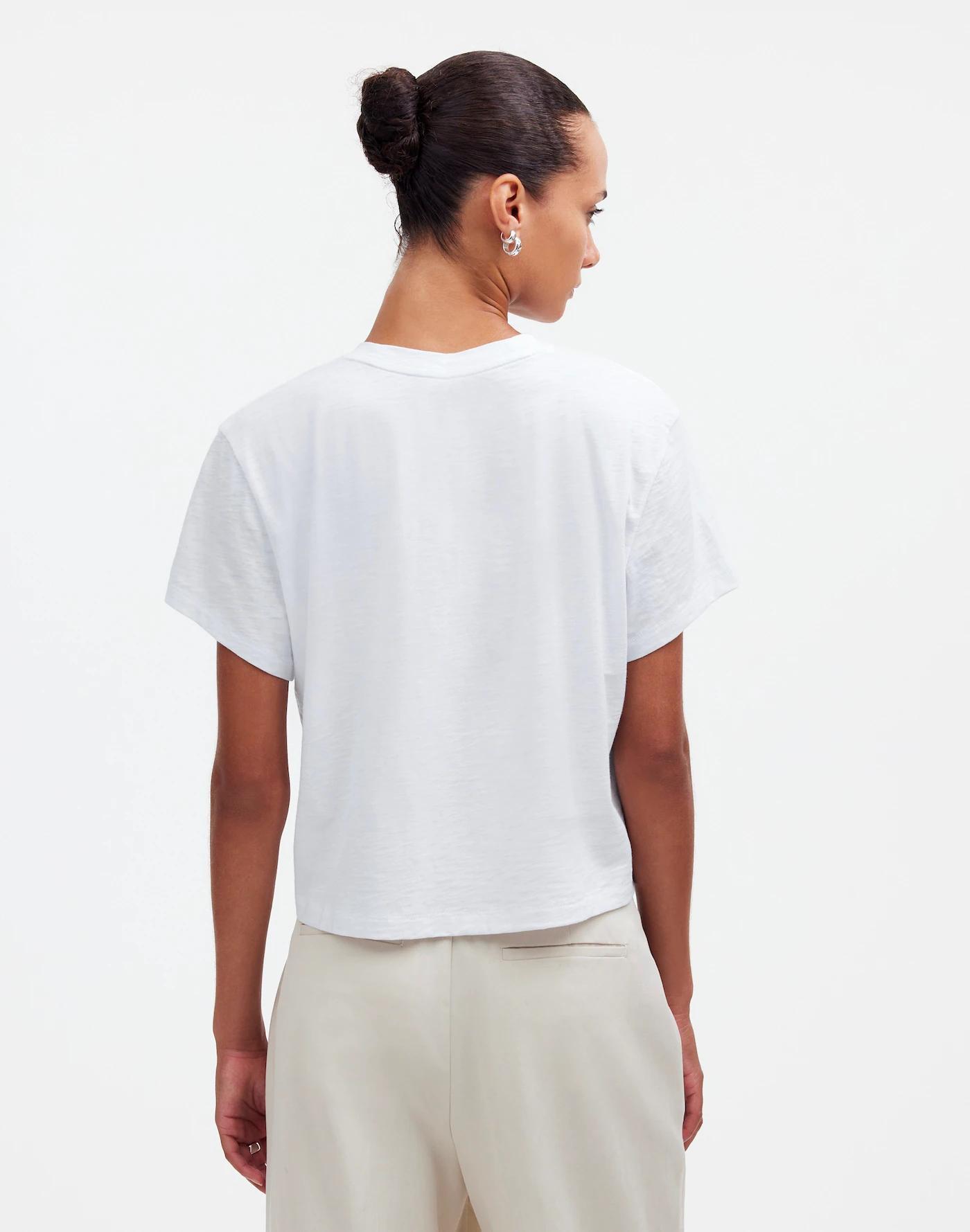Slub Boxy-Crop Tee Product Image