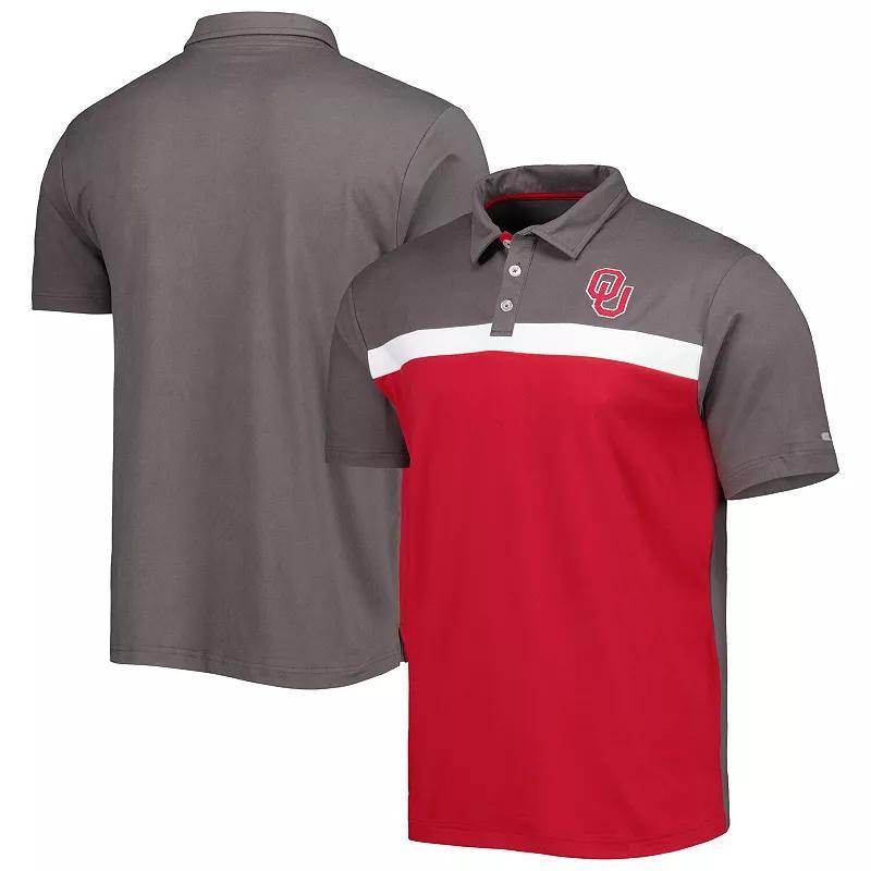 Men's Colosseum Charcoal Oklahoma Sooners Two Yutes Polo, Size: Large Product Image