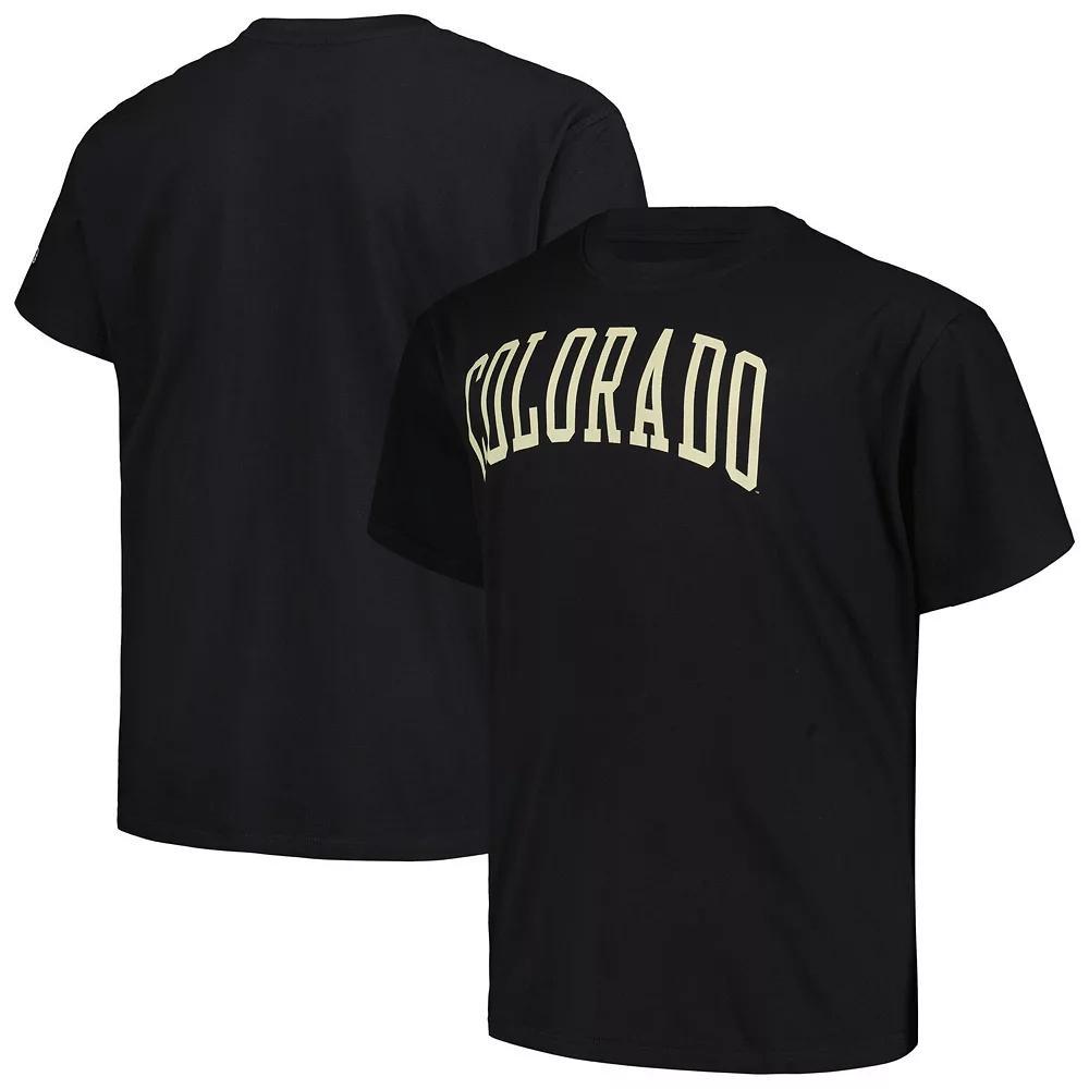 Men's Profile  Black Colorado Buffaloes Big & Tall Wordmark T-Shirt, Size: 2XB Product Image