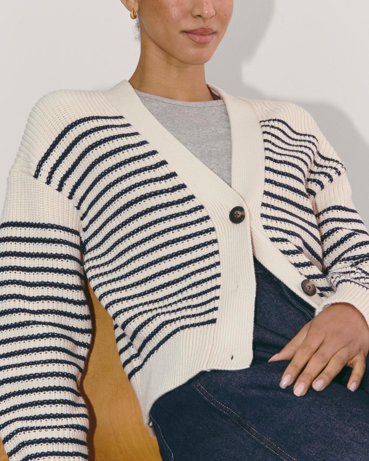 The Boxy Cardigan in Everyday Cotton Product Image