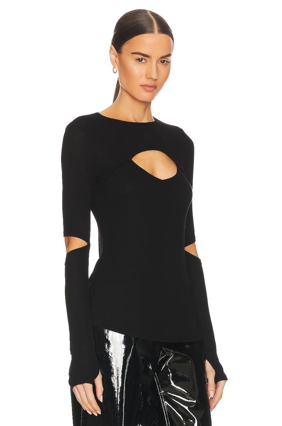 Houston Long Sleeve Fitted Top Michael Lauren Product Image