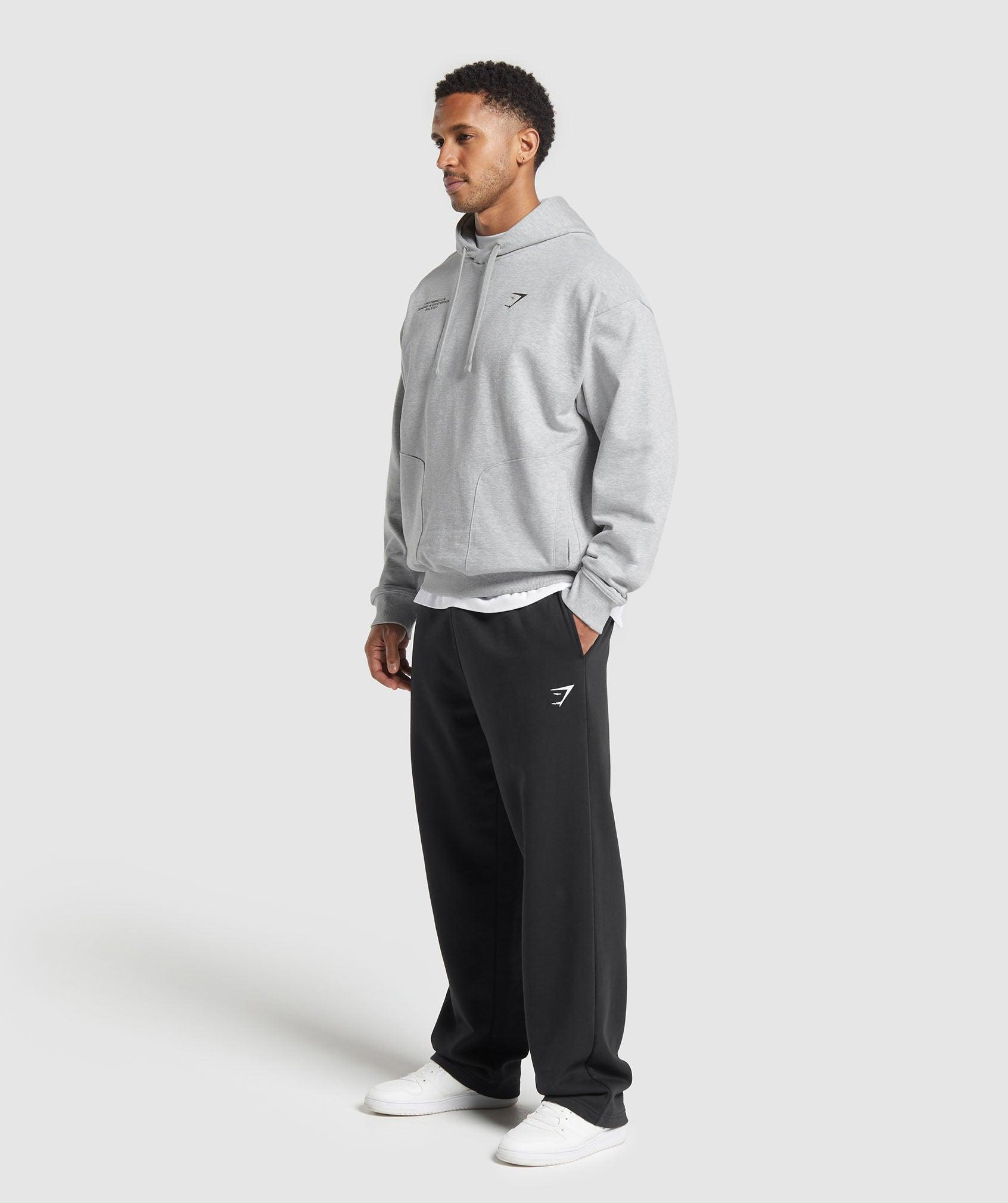 Gymshark Conditioning Club Hoodie - Light Grey Core Marl Male Product Image