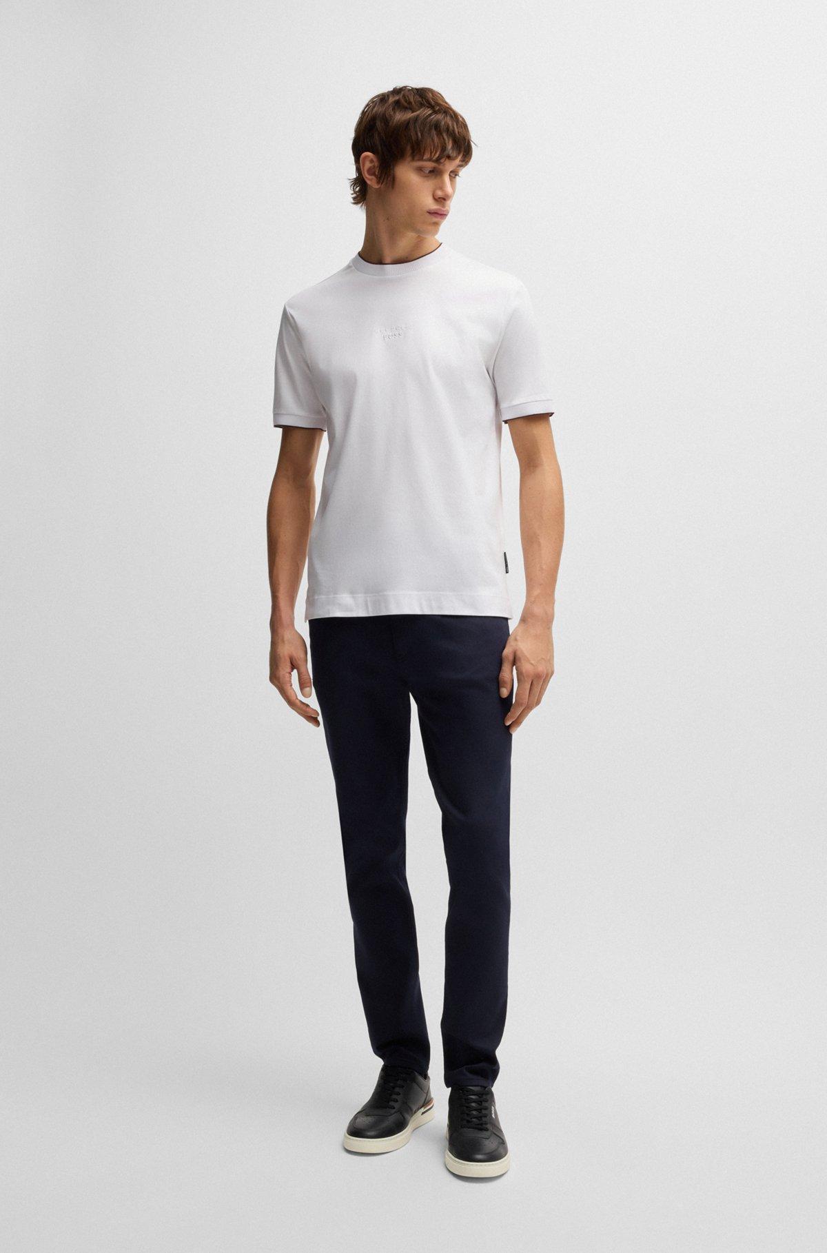 Porsche x BOSS mercerized-cotton T-shirt with special branding Product Image