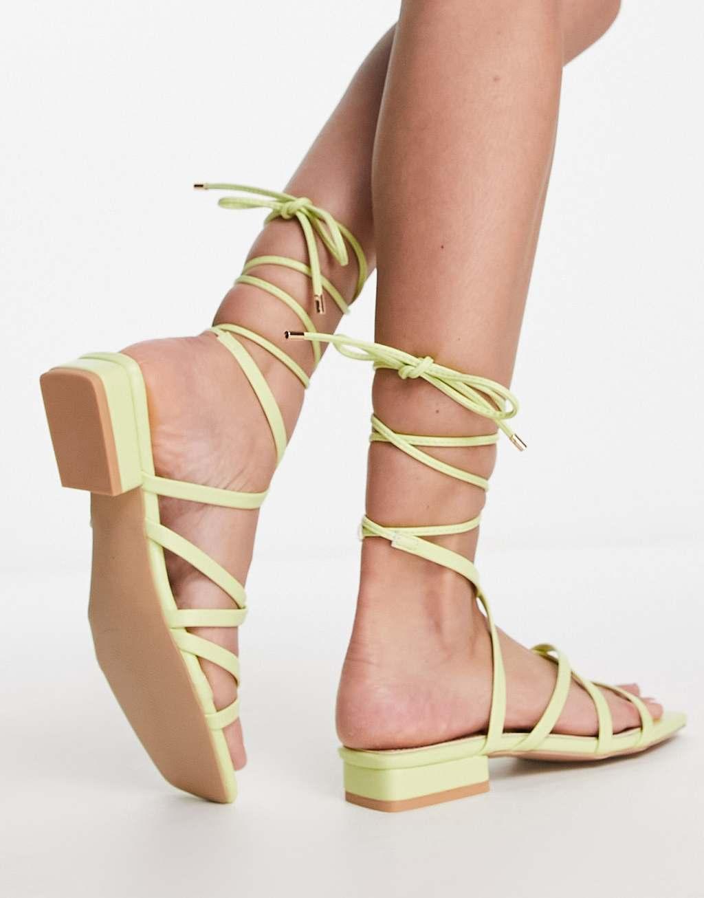 Bebo vinny strappy tie leg flat sandals Product Image